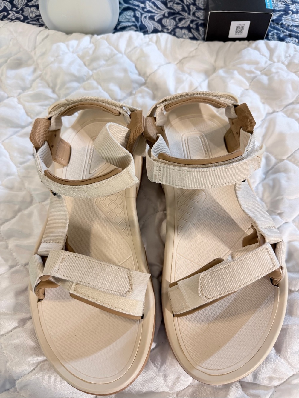 Teva Women's Cream Strappy Outdoor Sandals